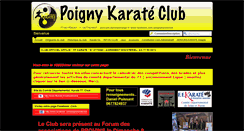 Desktop Screenshot of poignykarateclub.fr
