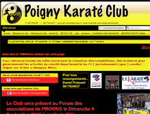 Tablet Screenshot of poignykarateclub.fr